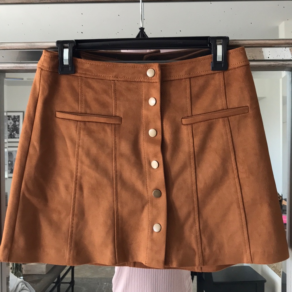 Suede skirt from Zara